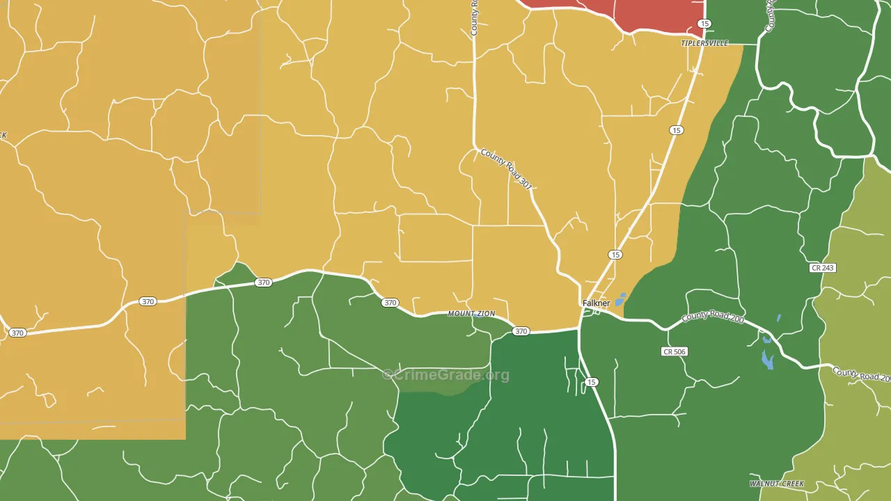 38629, MS Map of Vehicle Theft Rates