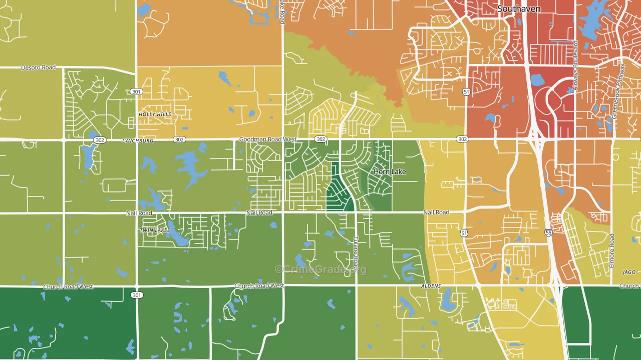 38637, MS Map of Vehicle Theft Rates