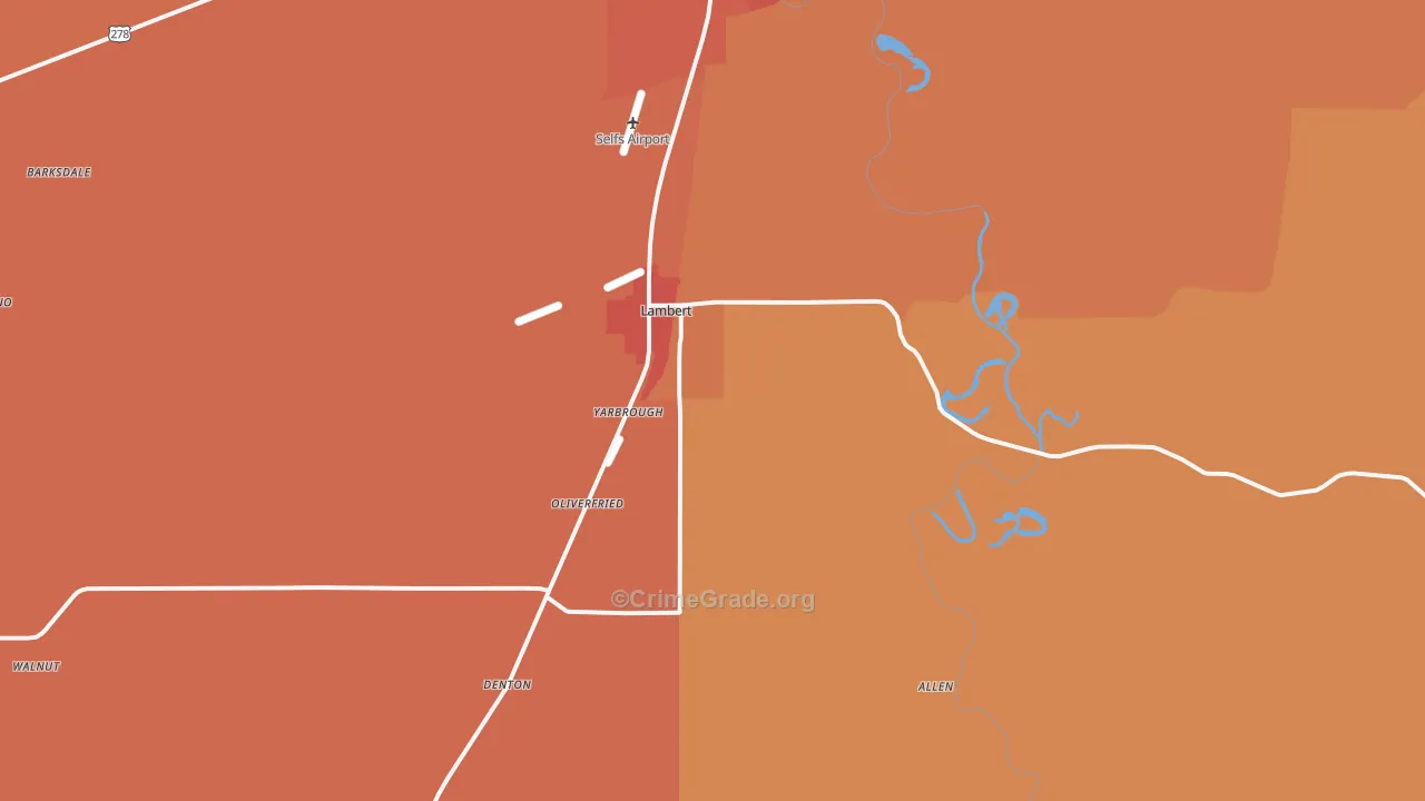 38643, MS Map of Vehicle Theft Rates