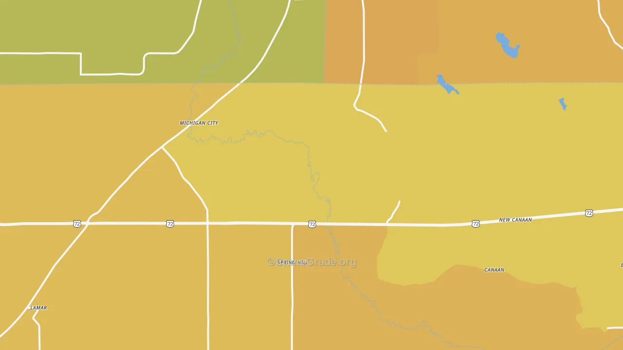 38647, MS Map of Vehicle Theft Rates