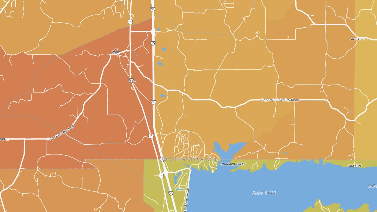 38658, MS Map of Vehicle Theft Rates