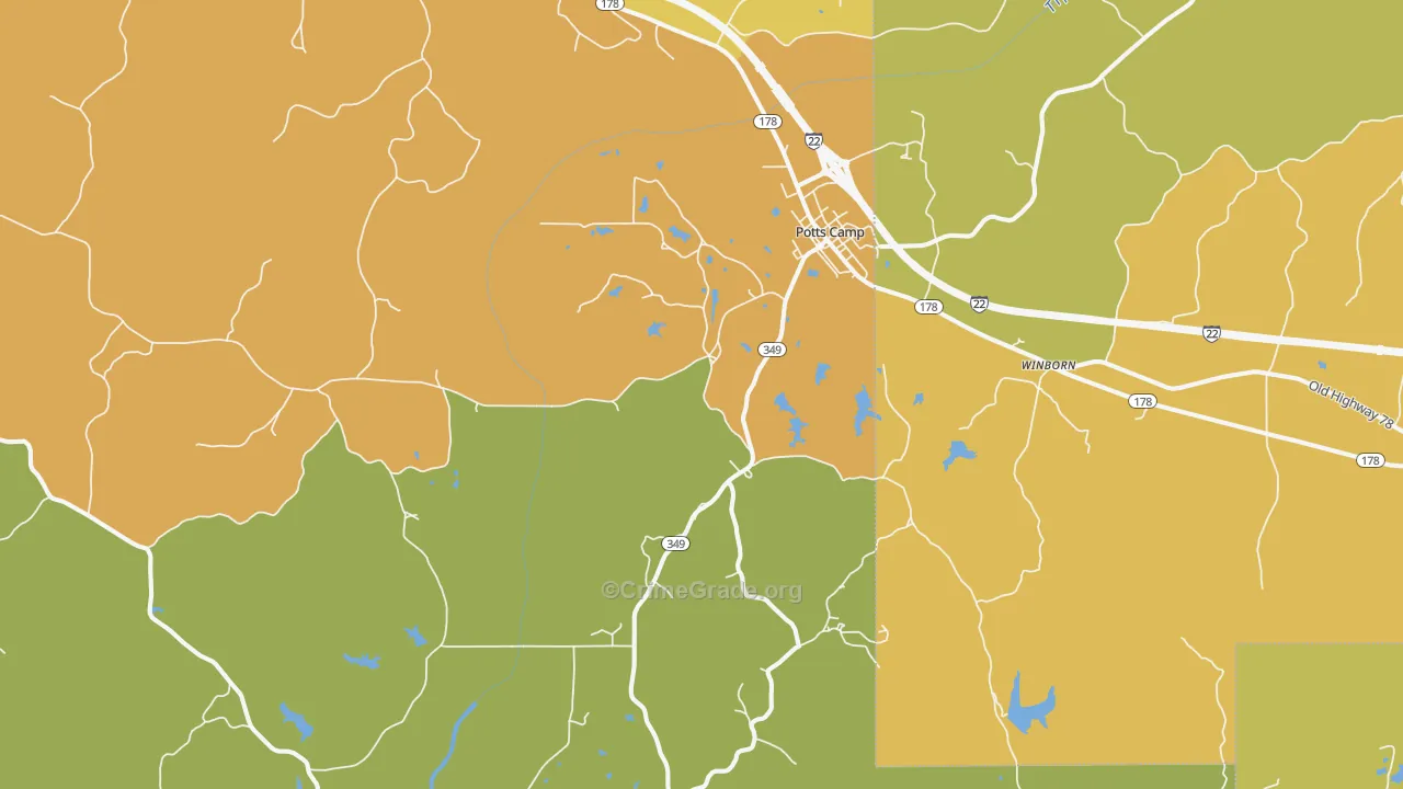 38659, MS Map of Vehicle Theft Rates