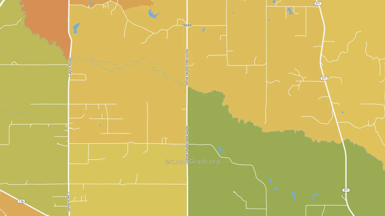 38661, MS Map of Vehicle Theft Rates