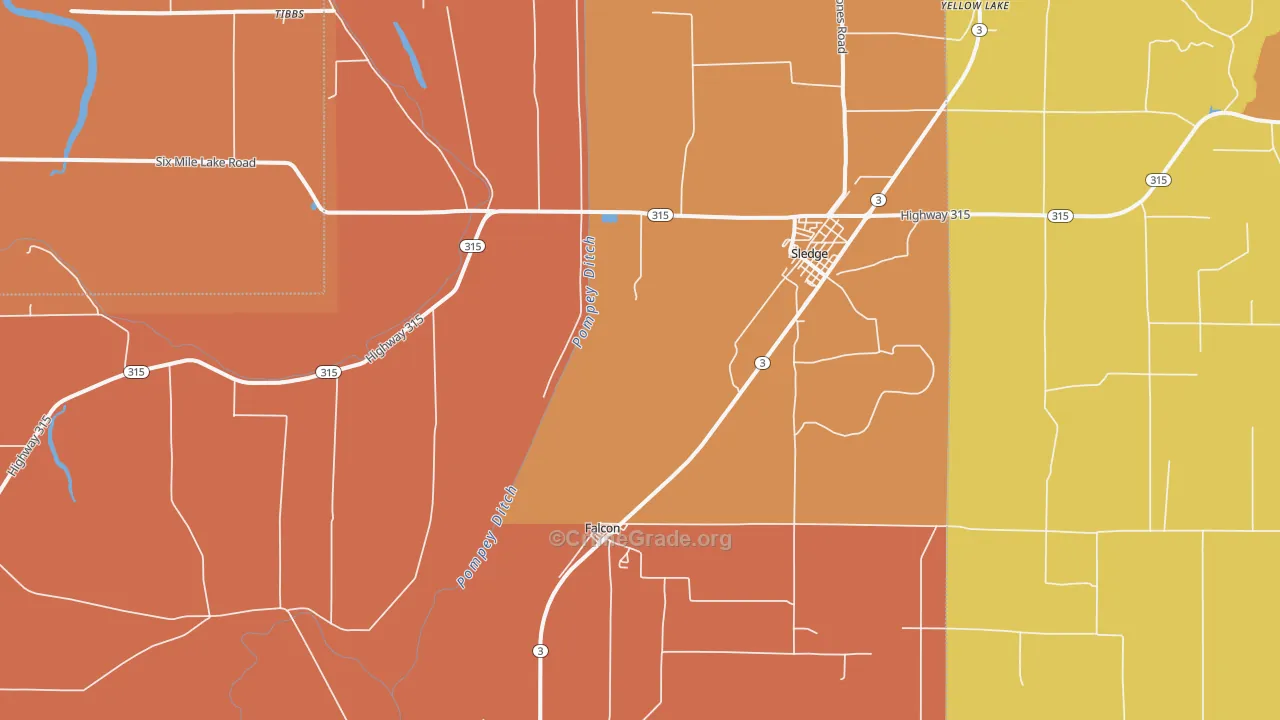 38670, MS Map of Vehicle Theft Rates