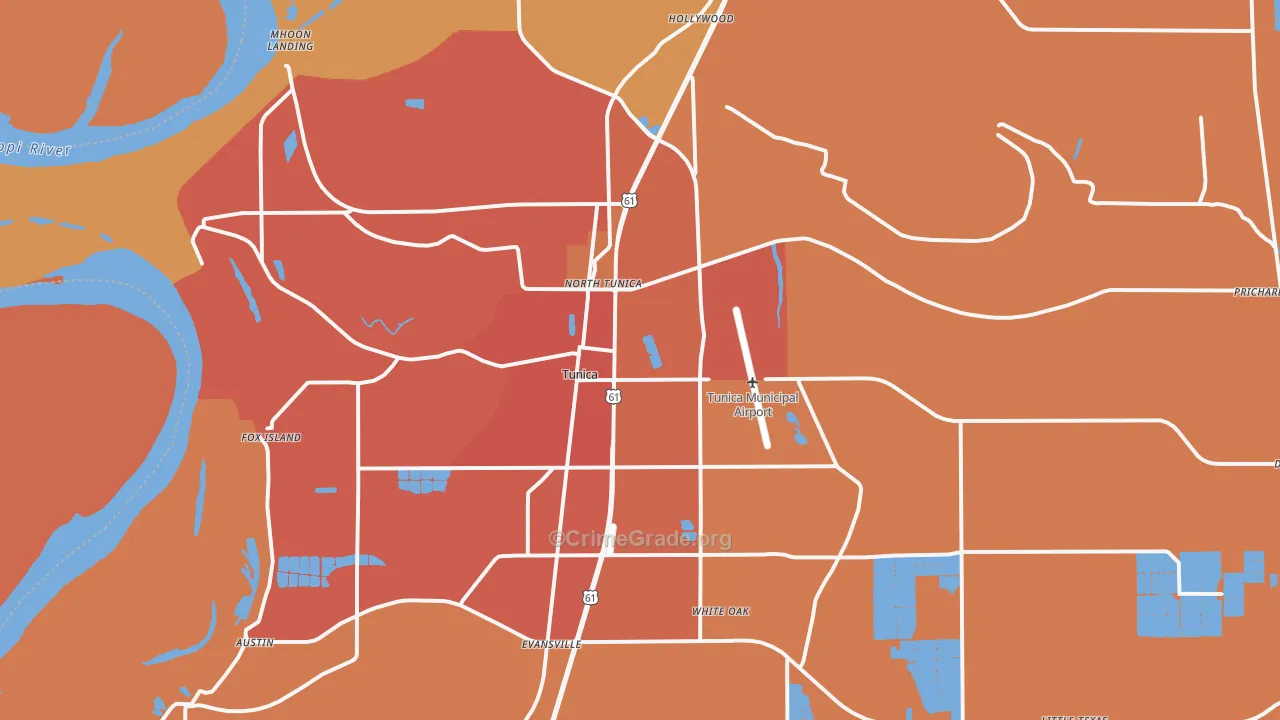 38676, MS Map of Vehicle Theft Rates