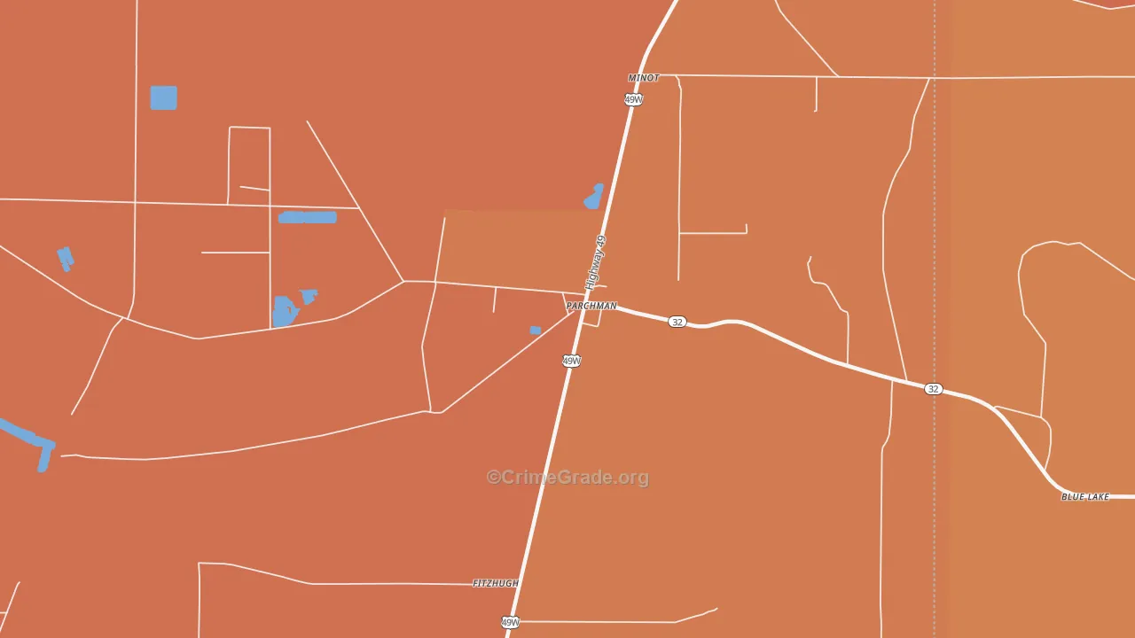 38738, MS Map of Vehicle Theft Rates