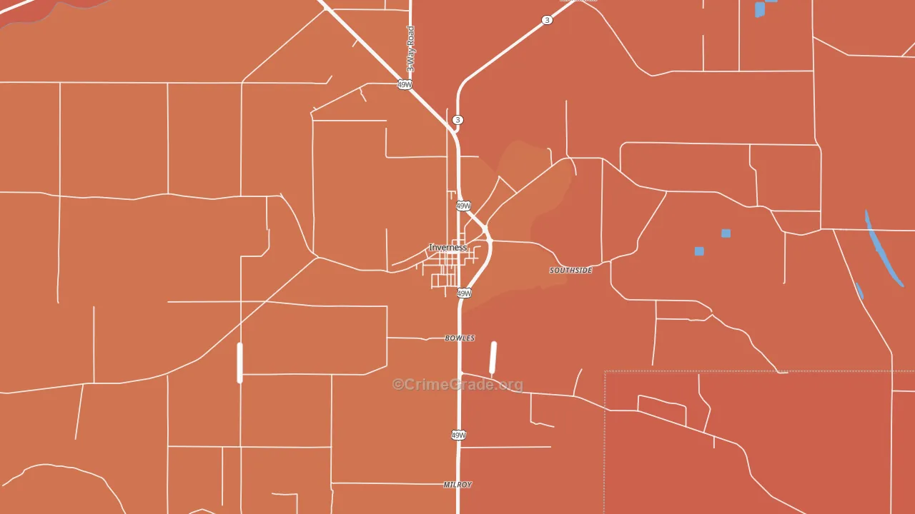 38753, MS Map of Vehicle Theft Rates