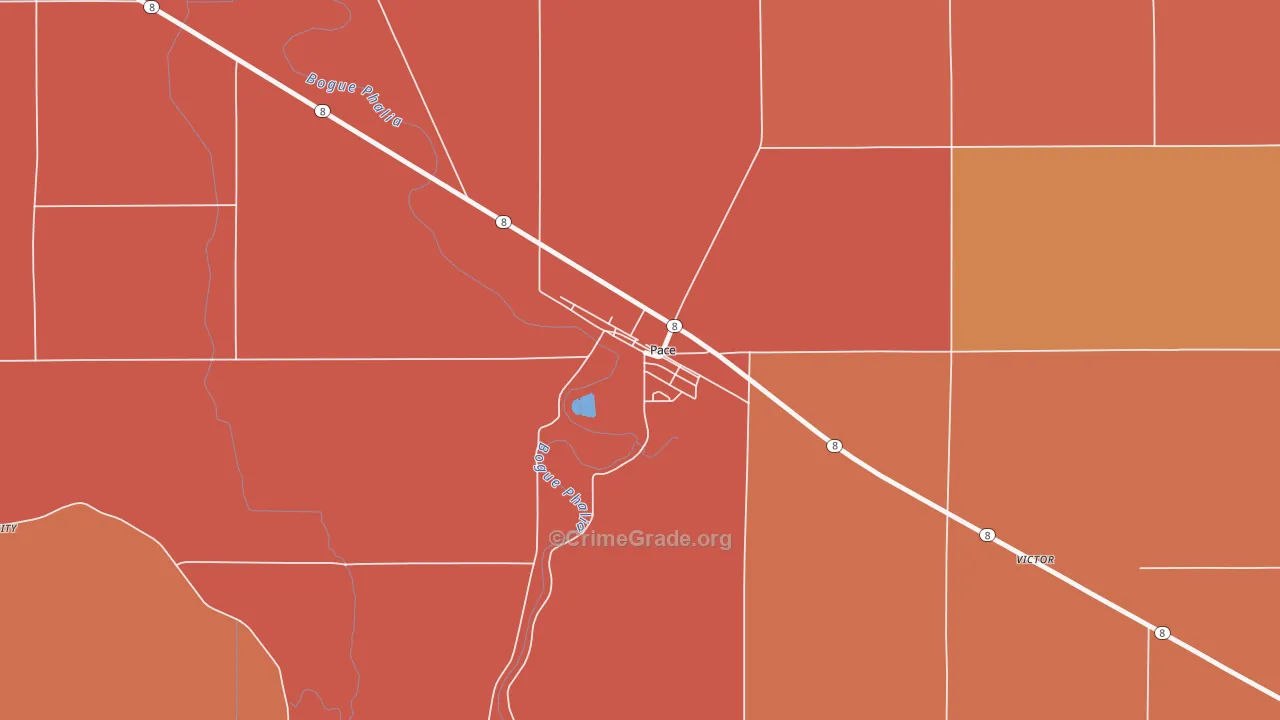 38764, MS Map of Vehicle Theft Rates
