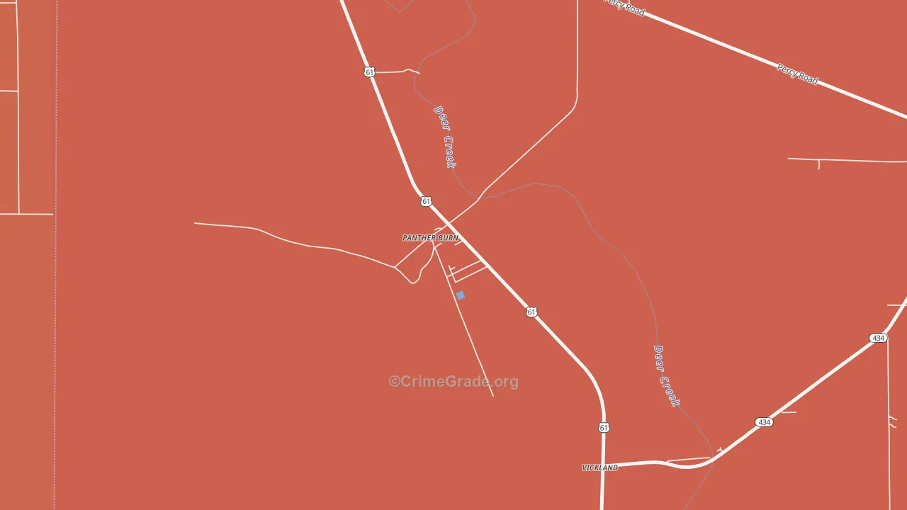 38765, MS Map of Vehicle Theft Rates