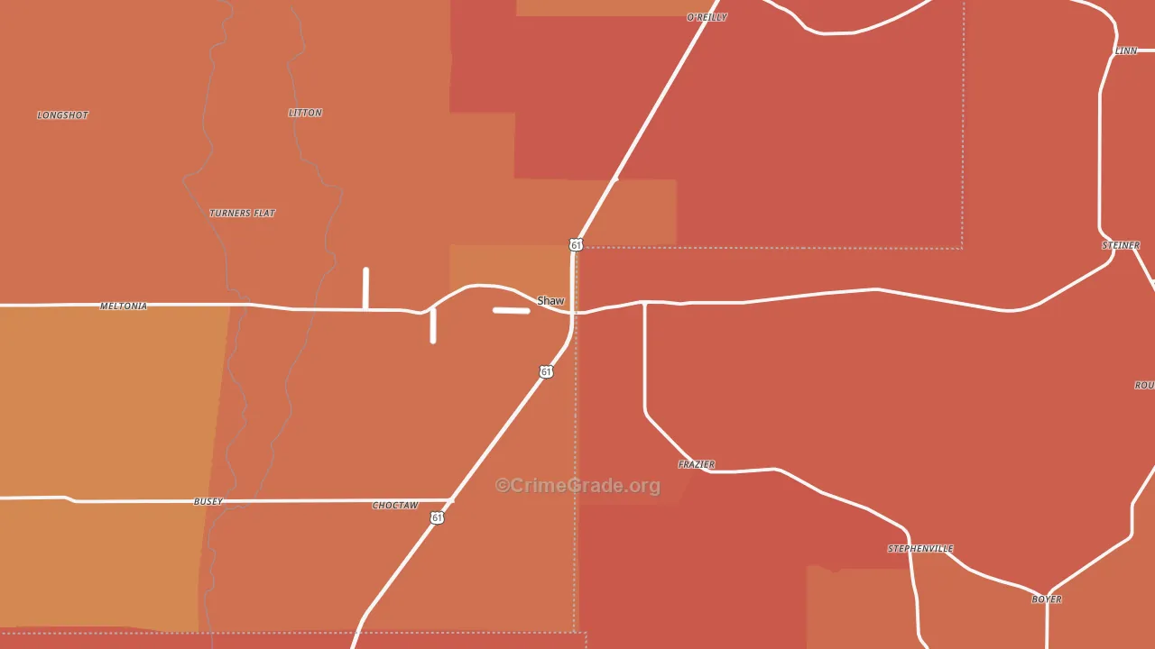 38773, MS Map of Vehicle Theft Rates