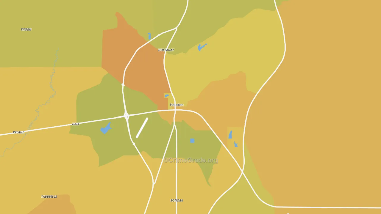 38851, MS Map of Vehicle Theft Rates