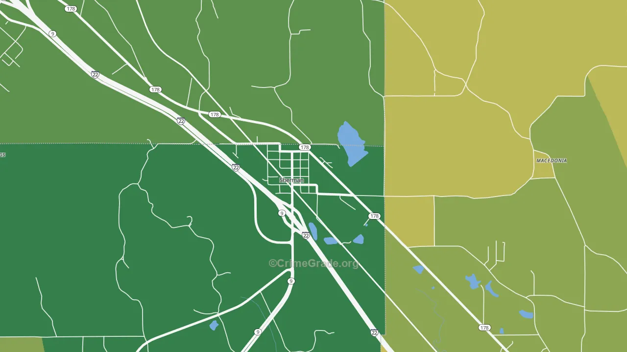 38869, MS Map of Vehicle Theft Rates
