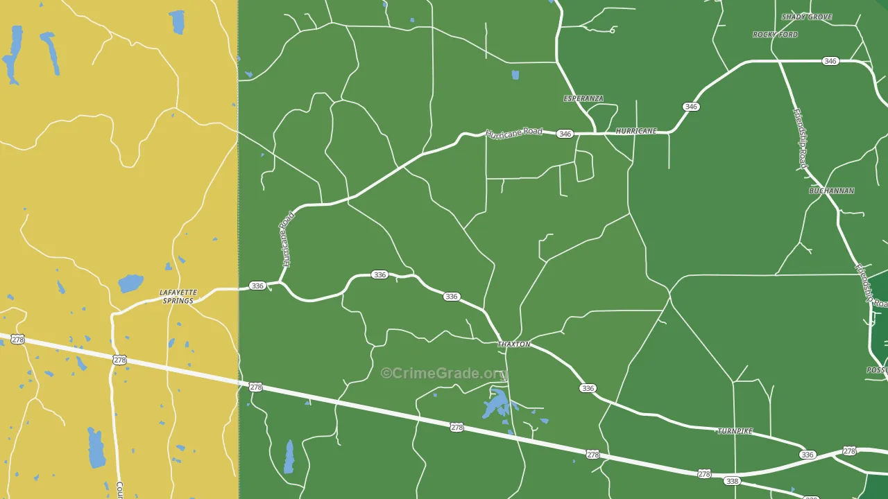 38871, MS Map of Vehicle Theft Rates