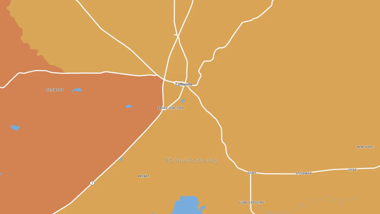 38922, MS Map of Vehicle Theft Rates