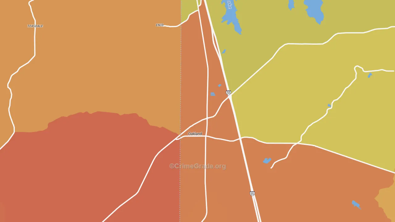 38948, MS Map of Vehicle Theft Rates