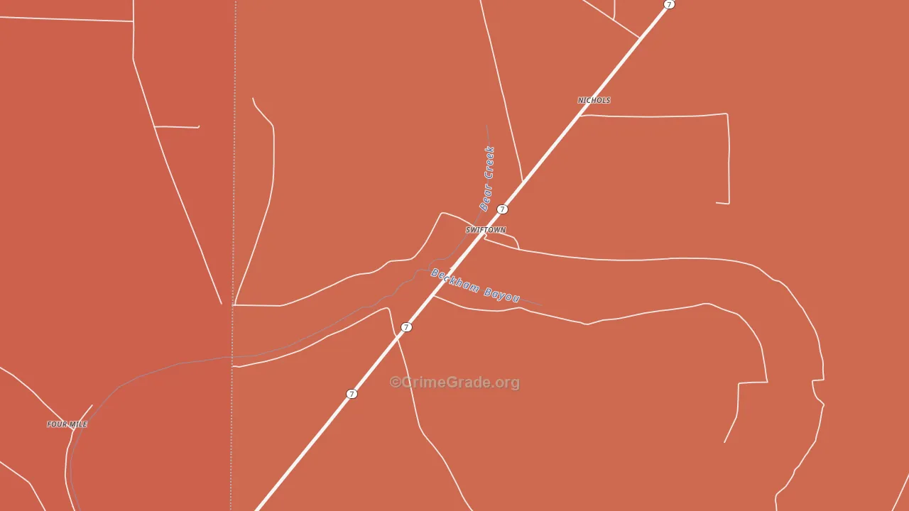 38958, MS Map of Vehicle Theft Rates
