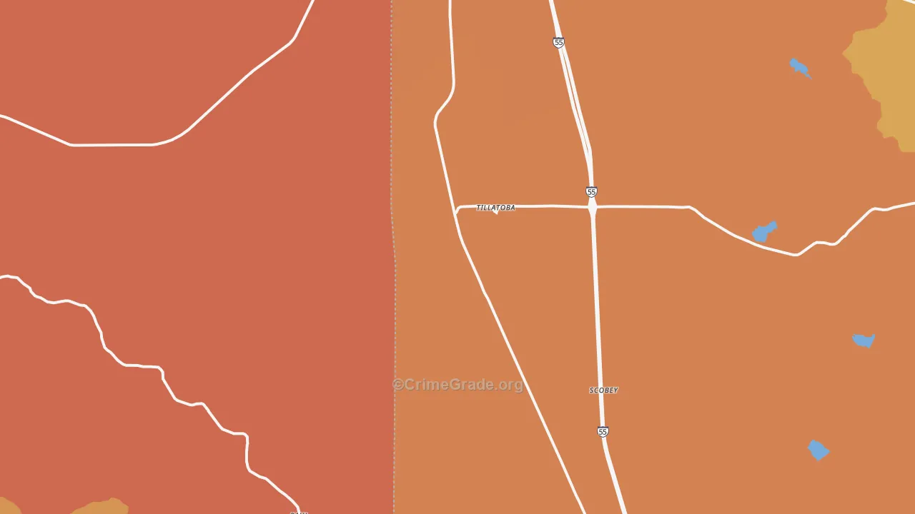 38961, MS Map of Vehicle Theft Rates