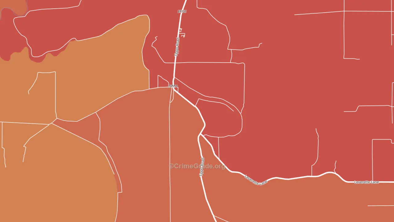 38962, MS Map of Vehicle Theft Rates