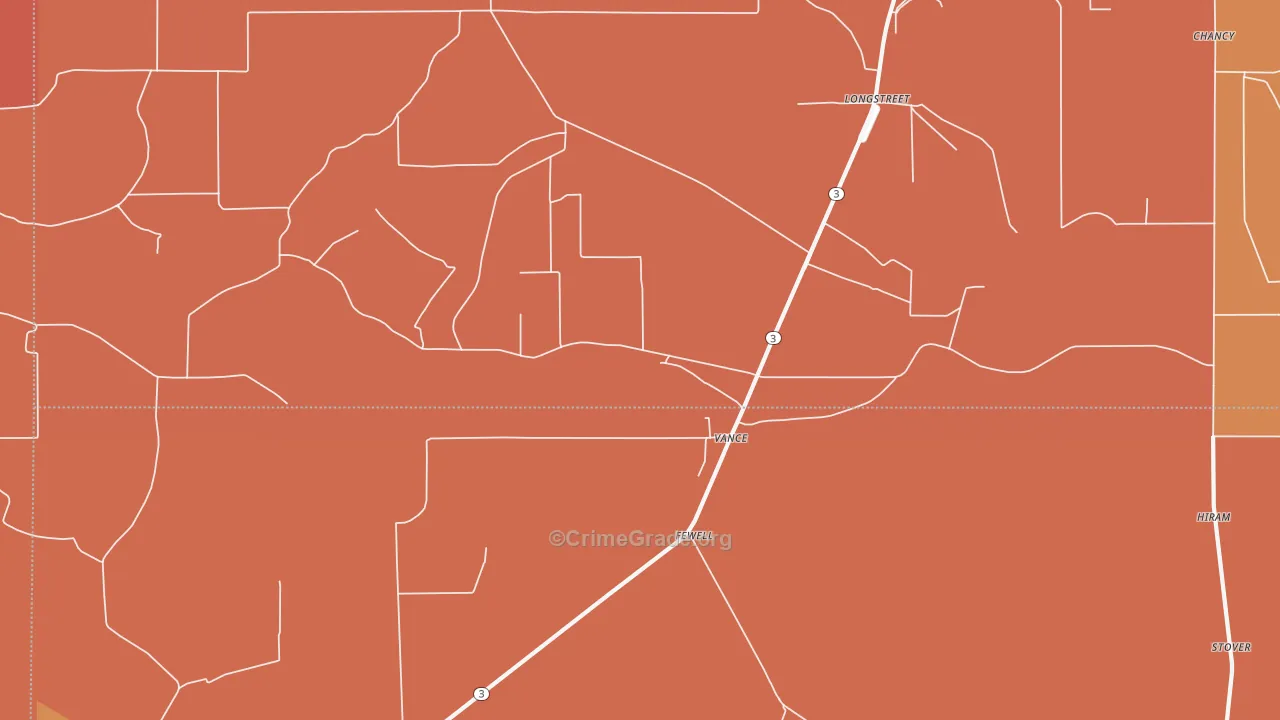 38964, MS Map of Vehicle Theft Rates