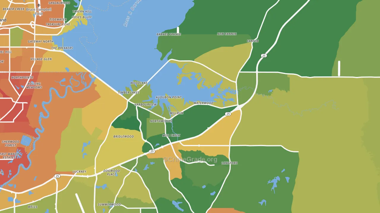 39047, MS Map of Vehicle Theft Rates