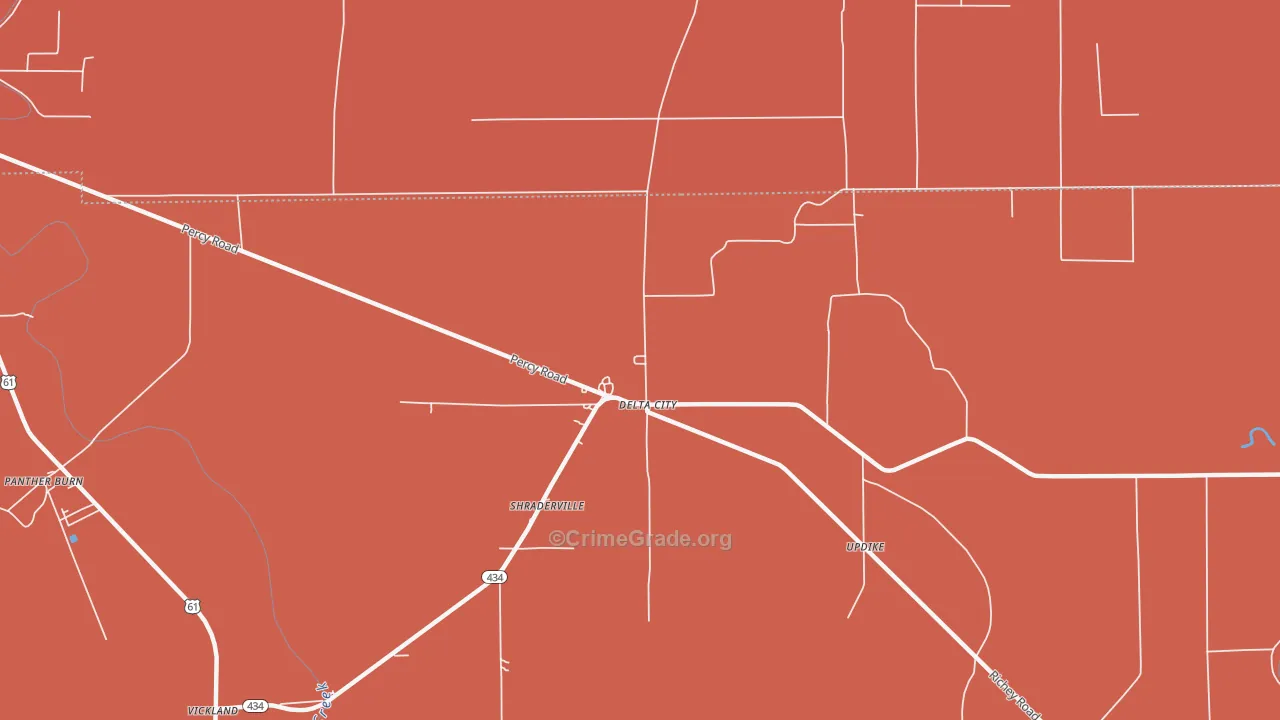 39061, MS Map of Vehicle Theft Rates