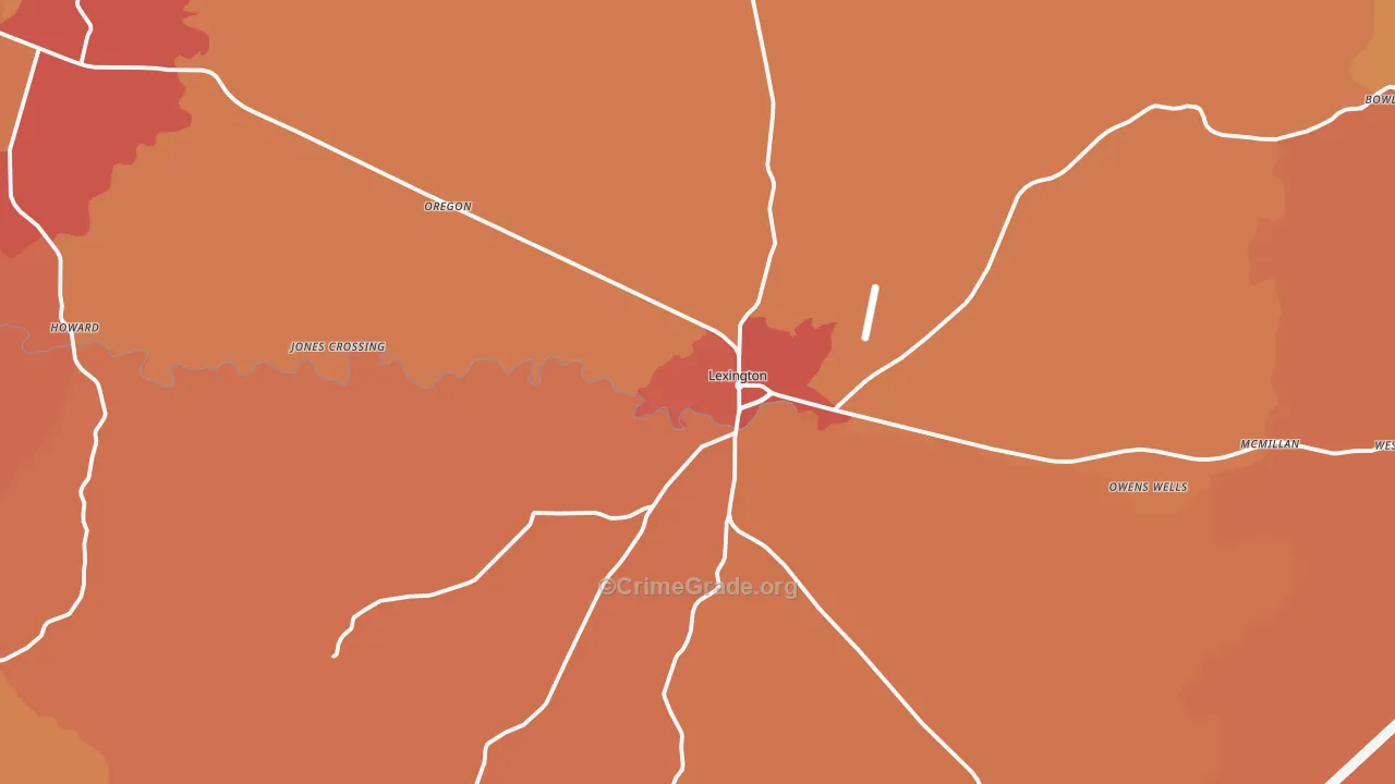 39095, MS Map of Vehicle Theft Rates
