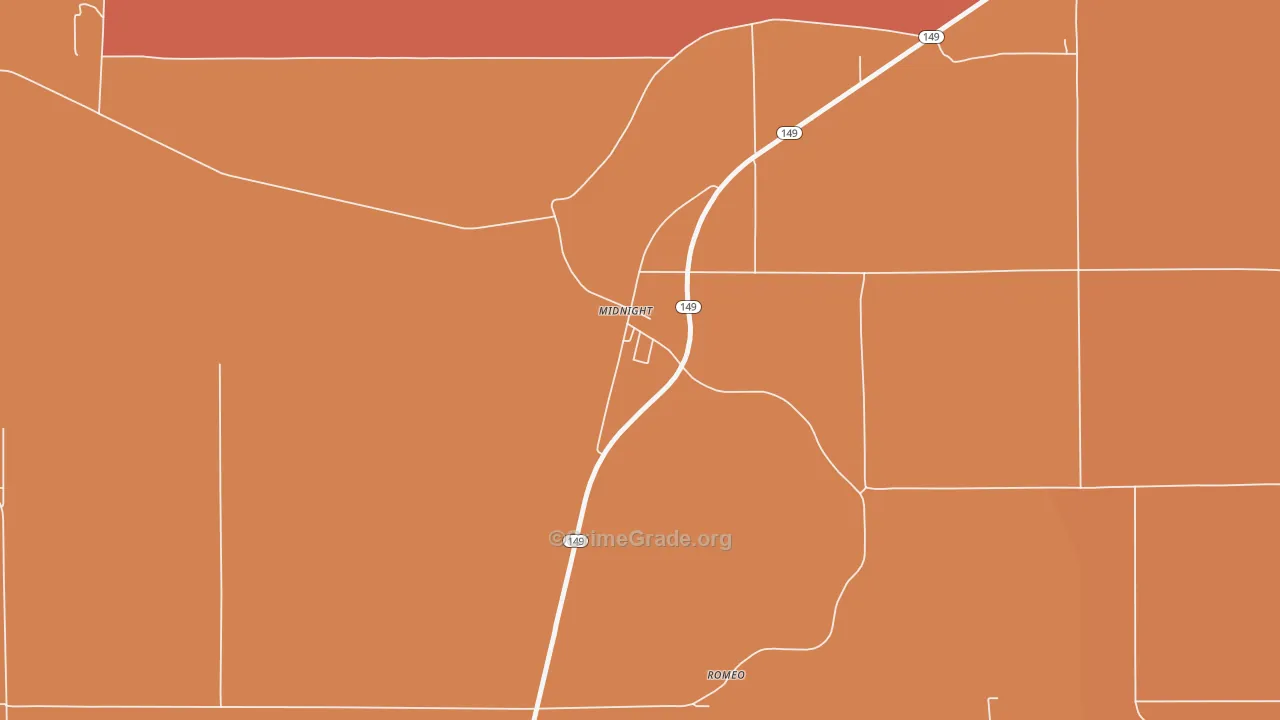 39115, MS Map of Vehicle Theft Rates