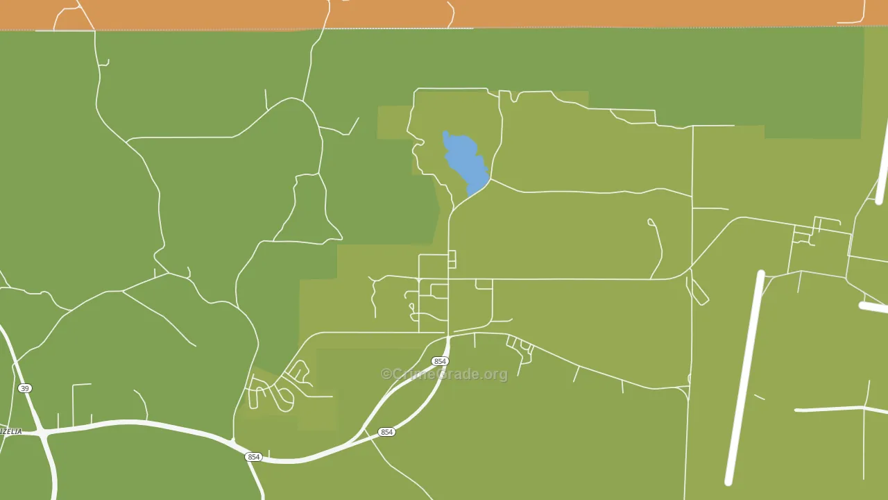 39309, MS Map of Vehicle Theft Rates