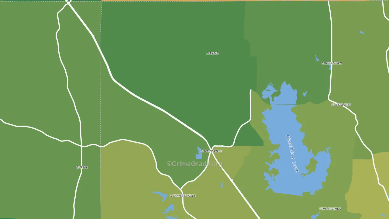 39325, MS Map of Vehicle Theft Rates