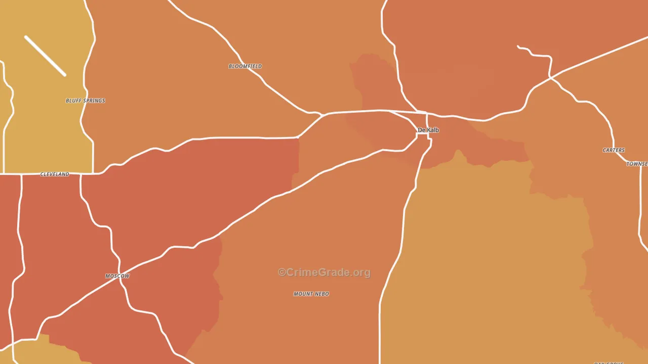 39328, MS Map of Vehicle Theft Rates