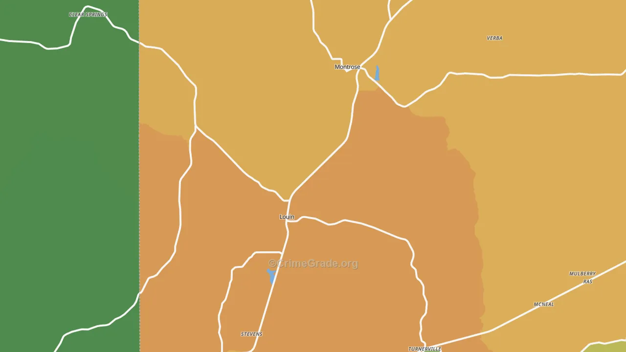39338, MS Map of Vehicle Theft Rates