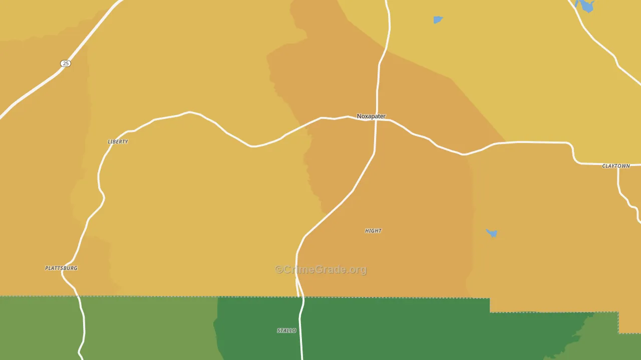 39346, MS Map of Vehicle Theft Rates