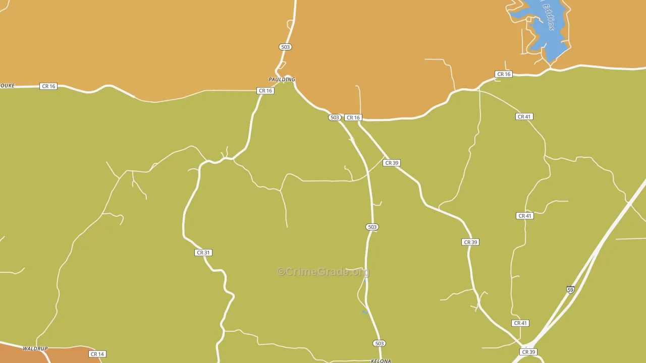 39348, MS Map of Vehicle Theft Rates