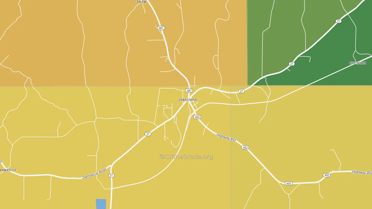 39359, MS Map of Vehicle Theft Rates