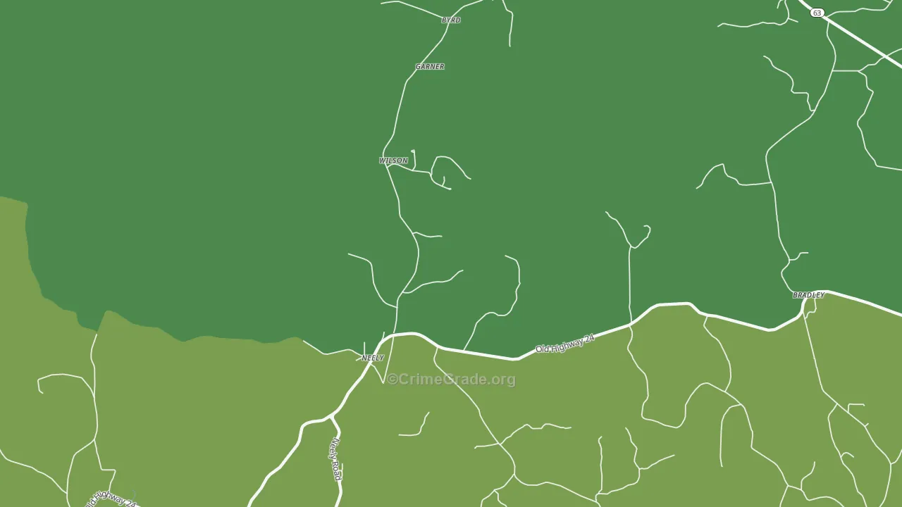 39461, MS Map of Vehicle Theft Rates