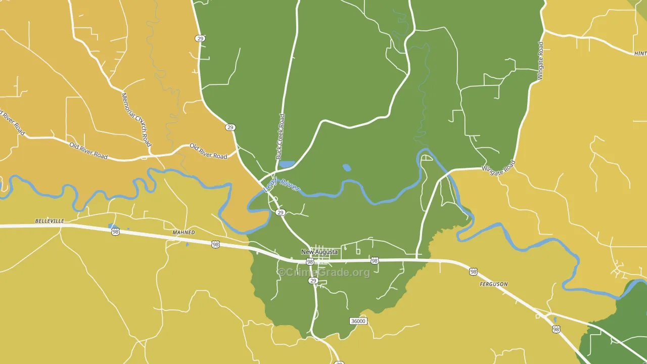 39462, MS Map of Vehicle Theft Rates