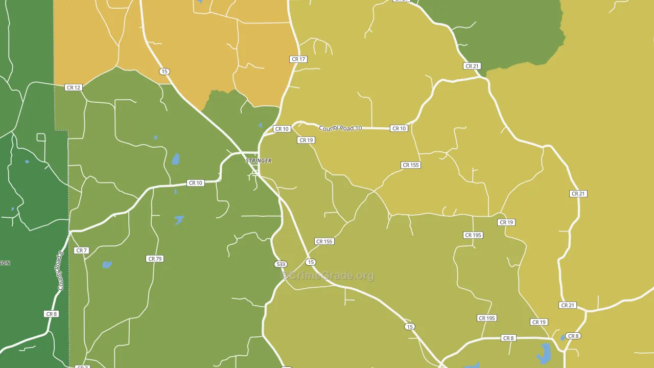 39481, MS Map of Vehicle Theft Rates