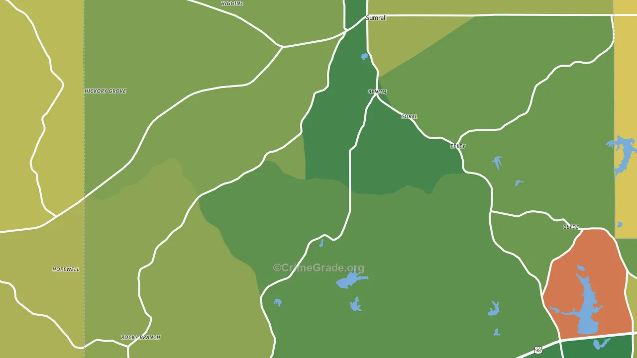 39482, MS Map of Vehicle Theft Rates