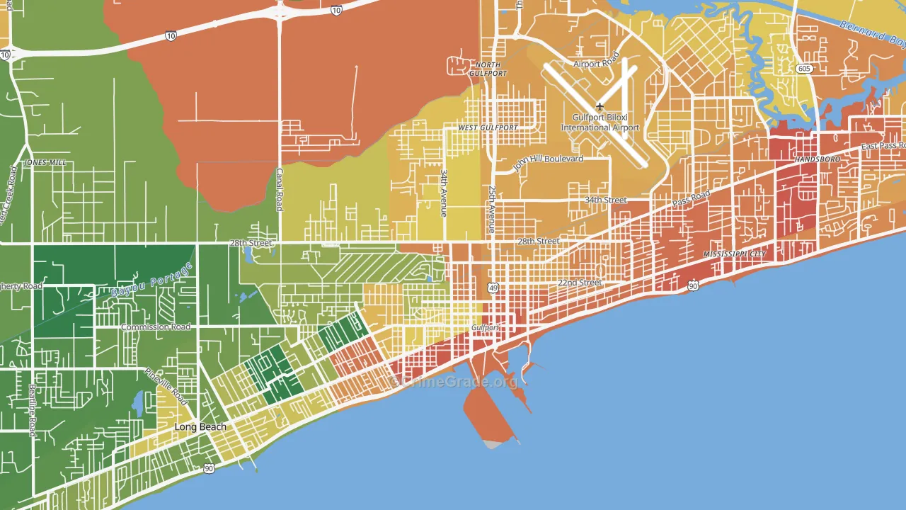 39501, MS Map of Vehicle Theft Rates