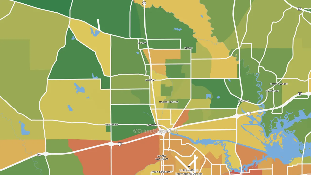 39503, MS Map of Vehicle Theft Rates