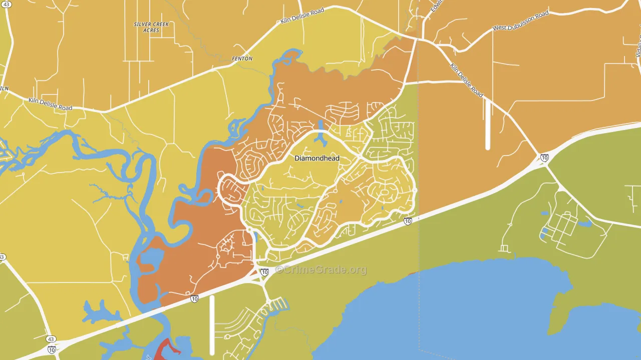 39525, MS Map of Vehicle Theft Rates