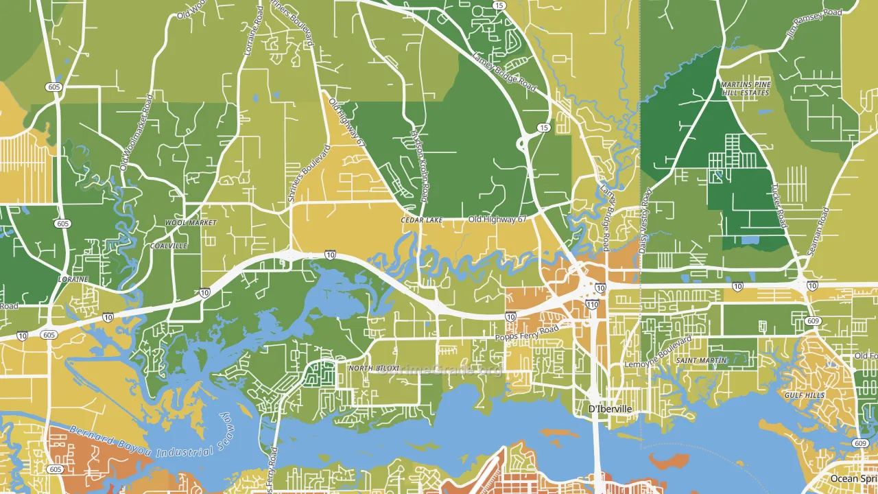 39532, MS Map of Vehicle Theft Rates