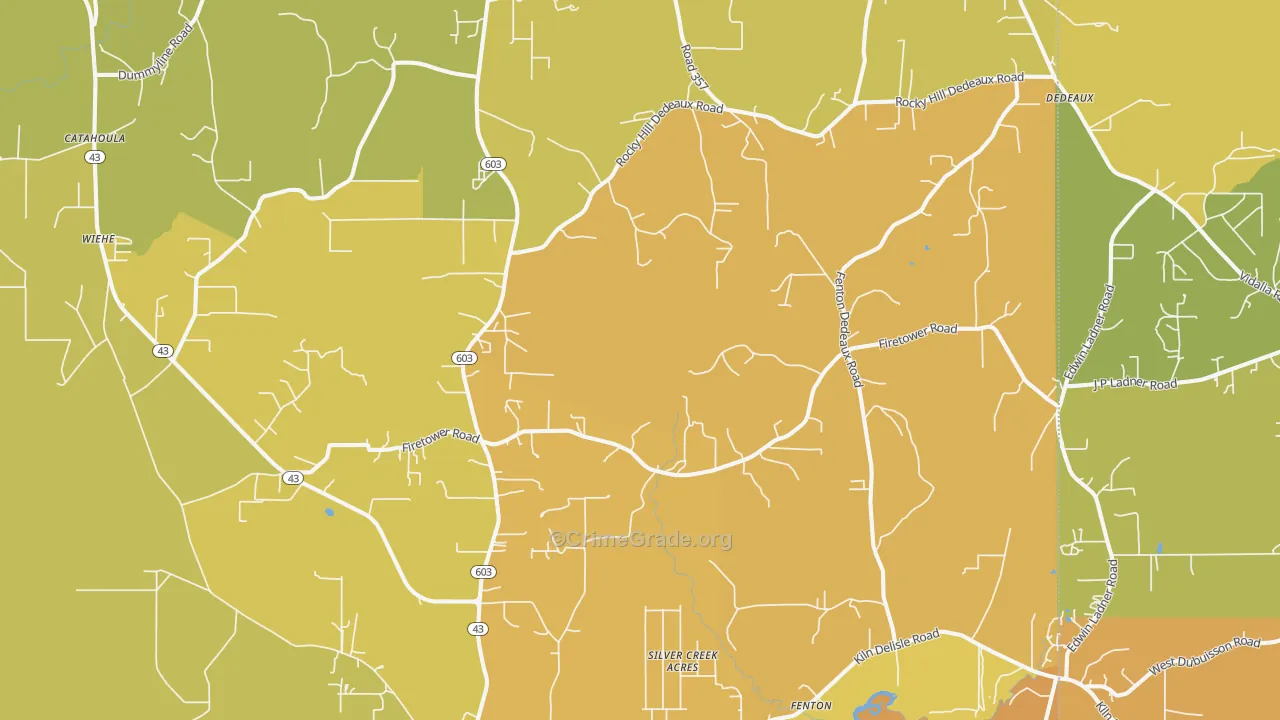 39556, MS Map of Vehicle Theft Rates