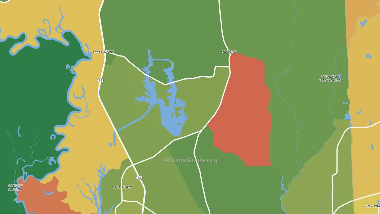 39562, MS Map of Vehicle Theft Rates