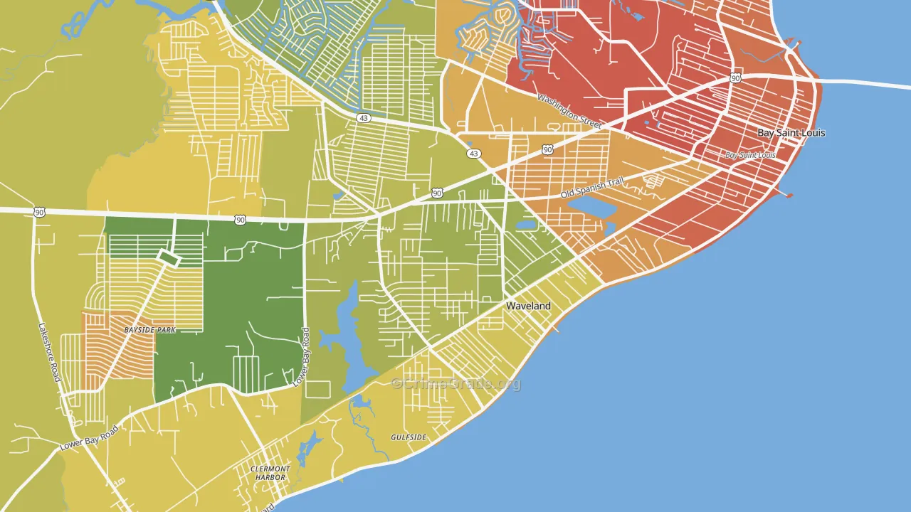 39576, MS Map of Vehicle Theft Rates