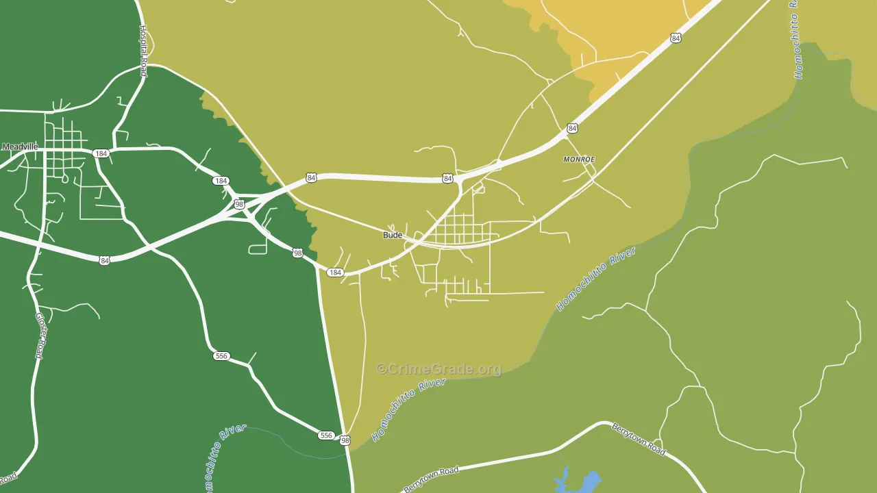 39630, MS Map of Vehicle Theft Rates