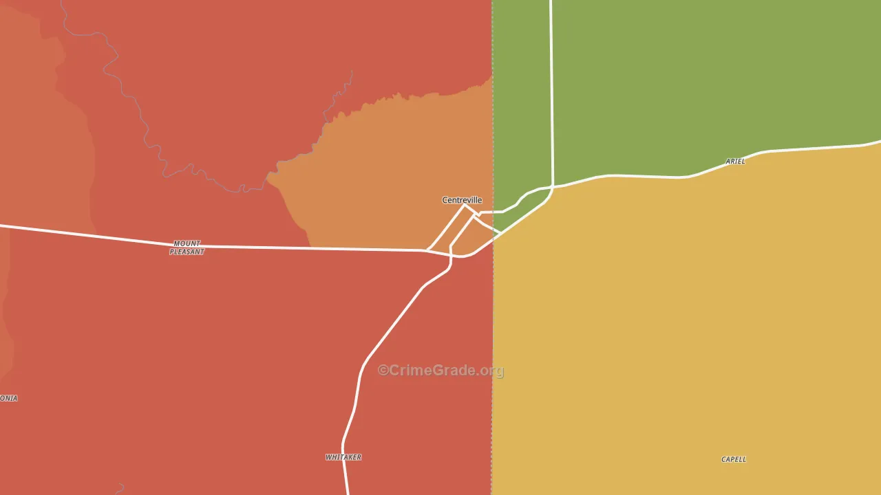 39631, MS Map of Vehicle Theft Rates