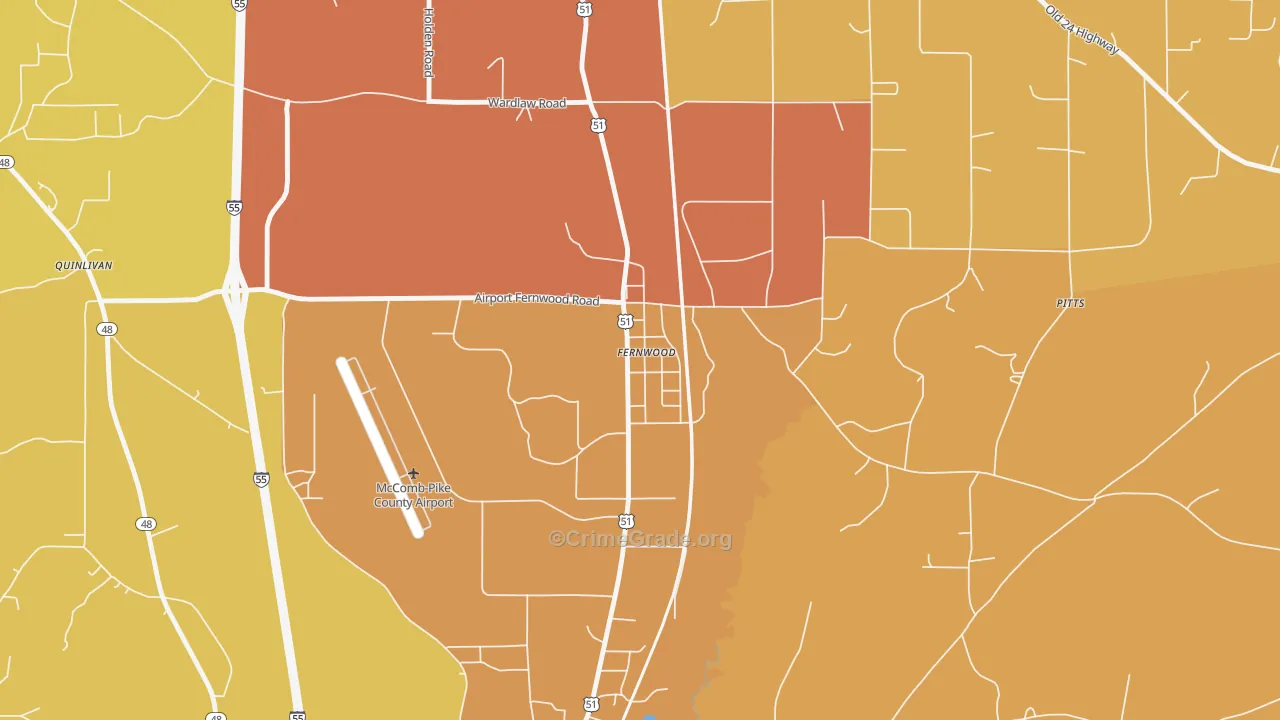 39635, MS Map of Vehicle Theft Rates
