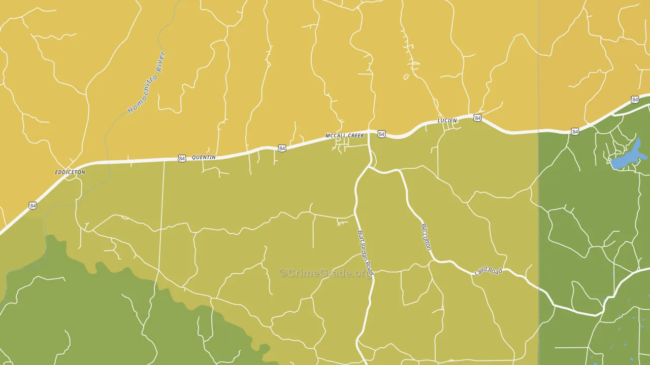 39647, MS Map of Vehicle Theft Rates