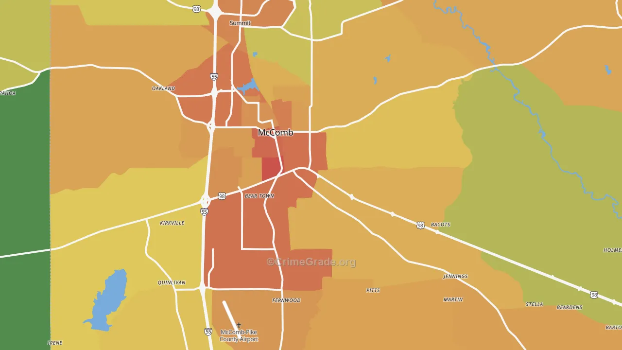 39648, MS Map of Vehicle Theft Rates